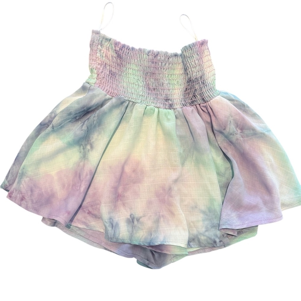 Karlie Tie Dye Smocked Skirt